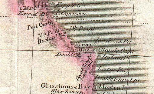 1814_Thomson_Map_of_Australia,_New_Zealand_and_New_Guinea_-_Geographicus_-_Australia-thomson-1814 - Cropped re Hervey Bay