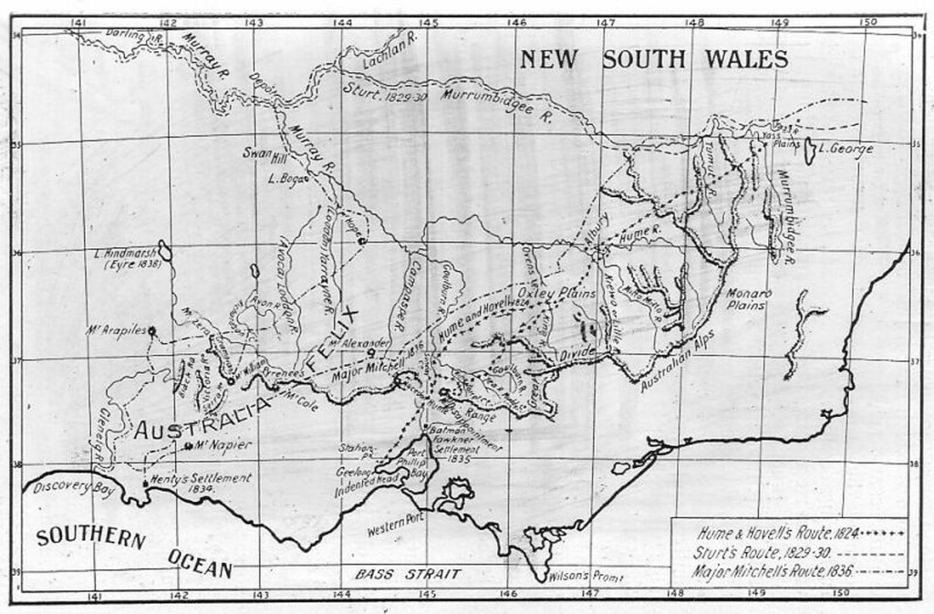 Hume & Hovell Expedition Map 2 lge